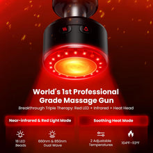 Load image into Gallery viewer, Bob and Brad D6 Ultra Massage Gun with Infrared and Red LED Light Therapy