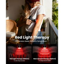 Load image into Gallery viewer, Bob and Brad Q2 Ultra Massage Gun with Infrared and Red LED Light Therapy